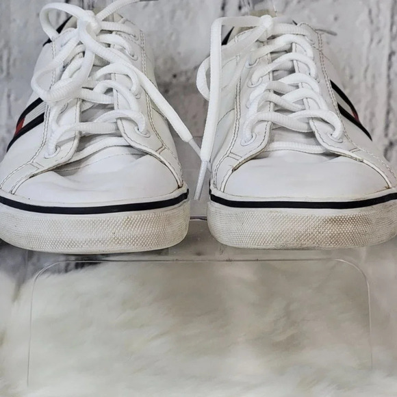 TOMMY Hilfiger Womens White Oneas Classic Low Top Preppy Sneaker Size 10 M - Picture 3 of 13